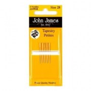 Набор коротких гобеленовых игл № 24 John James (JJ19924)
