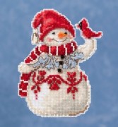 Набор для вышивания Snowman / Сніговик Mill Hill JS201914