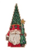 Набір для вишивання Мілл Хілл, Gnome With Tree / Гном з ялинкою Mill Hill JS202211