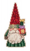 Набір для вишивання Мілл Хілл, Gnome Holding Gifts / Гном з подарунками Mill Hill JS202213