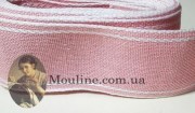 Канва-лента шир. 43 мм розовая