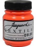 Краска жидкая для ткани Jacquard люминесцентная оранжевая 152