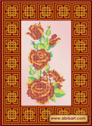 Схема для вышивки бисером Красная роза AC-109