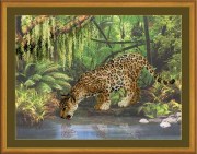 Набор для вышивания Риолис РТ-0023 Леопард у воды