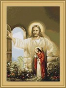 Набір для вишивання Luca-S B411 Божественне кохання / Ісус стукає у двері