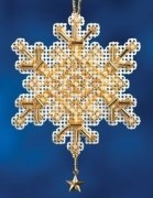Милл Хилл Снежинка - Золотой кристалл MH162305