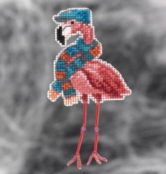 Набір для вишивання Fall Flamingo / Осінній фламінго, Mill Hill MH182123