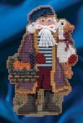 Набор для вышивания Милл Хилл MH204302 Веселый Санта 