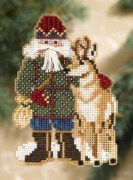 Набір для вишивання Beartooth Santa / Санта з оленем, Милл Хилл MH208303