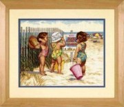 Набор для вышивания крестом DIMENSIONS 35216 Девочки на пляже