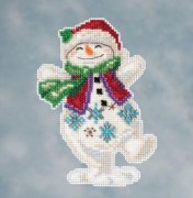 Набор для вышивания Милл Хилл Танцующий снеговик