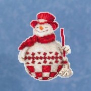 Набор для вышивания Nordic Snowman / Скандинавский снеговик Mill Hill JS201916