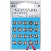 Пришивные кнопки Milward 2195107 9 мм, серебро