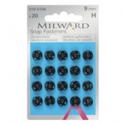 Пришивные кнопки Milward 2195108 9 мм, черные