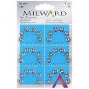 Пришивные кнопки Milward 2195109 9 мм, серебро
