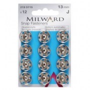 Пришивные кнопки Milward 2195115 13 мм, серебро