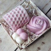 Подарунковий набір свічок ручної роботи NWN-107