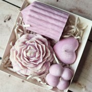 Подарунковий набір свічок ручної роботи NWN-112