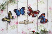 Набор для вышивания Жар-Птица Р-485 Яркие бабочки Магниты