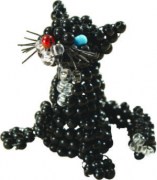 Набор для бисероплетения Черный котик