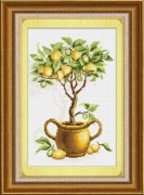 Набор LasKo для рисования камнями (холст) Лимонное дерево TK025