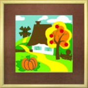 Набор картина из фетра Чарівна Мить В-171 Осень в деревне