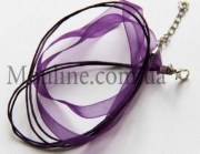 Основа для украшения 45 см лента+шнур фиолетовый