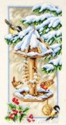 Набор для вышивания крестом Вервако PN-0145600 Зимняя кормушка