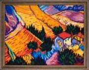 Вышивка Картины пряжей по мотивам художников Ван Гог Пейзаж