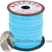 Плоский виниловый шнур голубой метр RX100-08