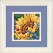 Набір для вишивання гобеленом "Соняшник і Божа корівка//Sunflower and Ladybug" DIMENSIONS 17066