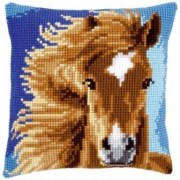 Набор для вышивания Вервако Подушка Коричневая лошадь PN-0149463