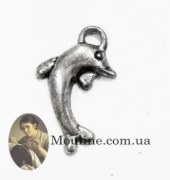 Подвеска бижутерная Дельфин 494 серебро