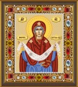 Вышивка бисером икона Новая Слобода Покров Пресвятой Богородицы Д6012