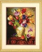 Набір для вишивання хрестиком "Тюльпани//Parrot Tulips" DIMENSIONS 70-35305