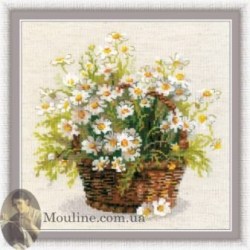 Набор для вышивания крестом Риолис Русские ромашки 1478