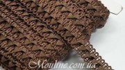 Тесьма декоративная Самоса атласная 18 мм коричневый