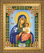 СБИ-1006 Схема для вышивания бисером Икона Божьей Матери Неувядаемый Цвет
