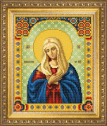 СБИ-1011 Схема для вышивания бисером Икона Божьей Матери Умиление