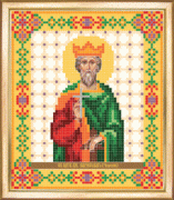 СБИ-032 Схема для вышивания бисером Именная икона святой благоверный Вячеслав