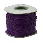 Шнур вощеный фиолетовый для плетение и сборки украшений
