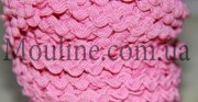 Тесьма для шитья и рукоделия Вьюнок Зиг-заг розовая