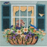 Набор для вышивания Милл Хилл Цветы у окна MH145104