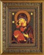 Набор для вышивания бисером Кроше В-147 Владимирская Богородица