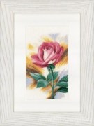 Набір для вишивки хрестом LanArte Shy rose "Сором'язлива троянда" PN-0148258