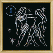 Набор картина стразами Чарівна Мить КС-012 Знак зодиака Близнецы