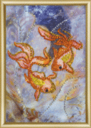 Набор картина стразами Чарівна Мить КС-027 Золотые рыбки