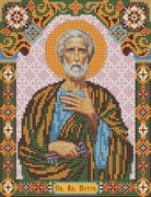 Вышивка бисером иконы Святой Ап. Петр 9193