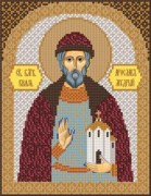 Вышивка бисером иконы Святой Блгв. Князь Ярослав 9160
