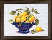 Набор для вышивания крестиком Чаровница N-3016 Ваза с лимонами